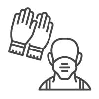 Handschuhe / Atemschutz