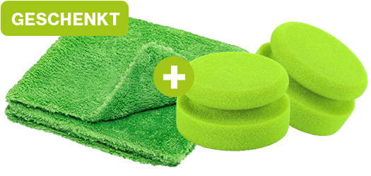 2x Microfasertuch +
2x Pad / Puck geschenkt