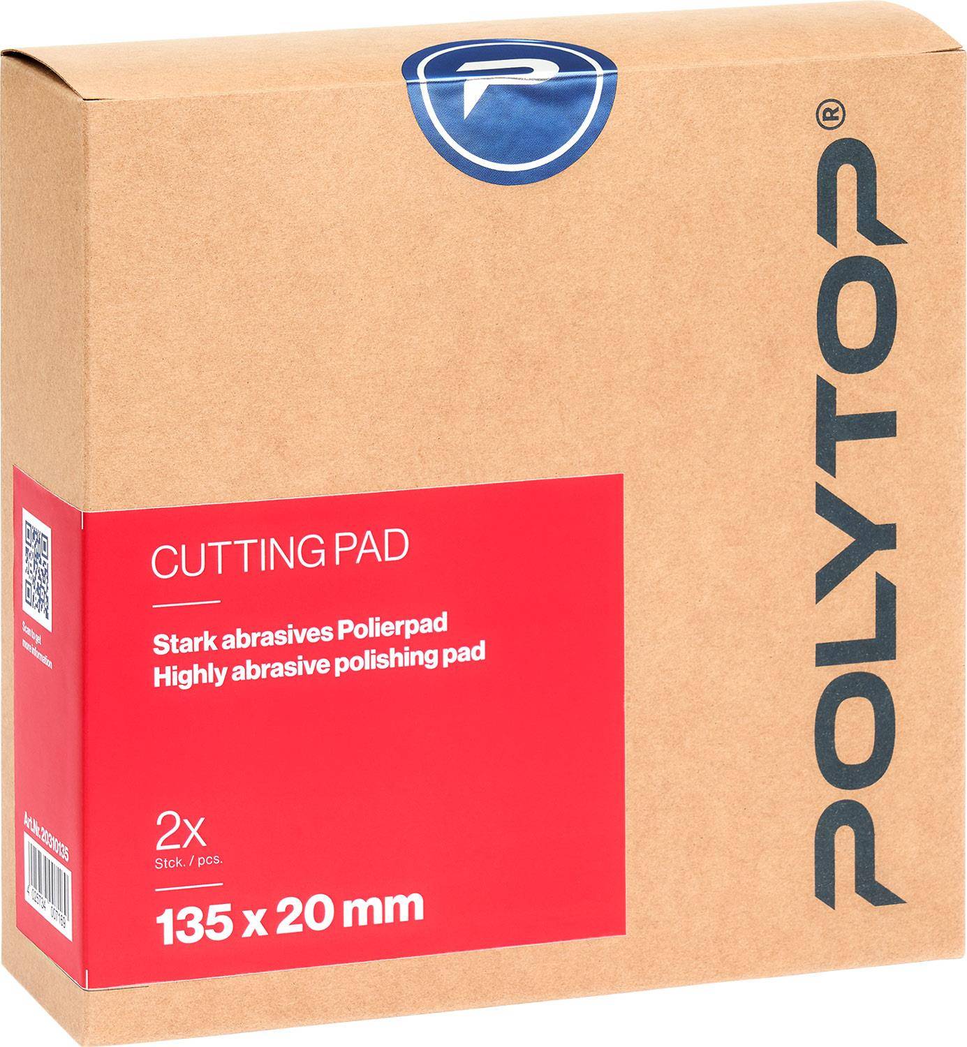 Cutting Pad rot 135 x 20 mm, 2er Pack