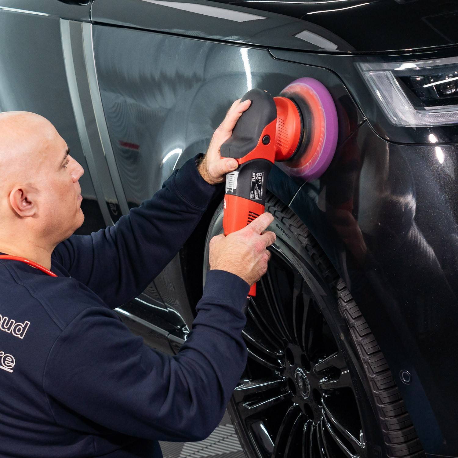 Anti-Hologramm Pad lila Excenter 165 x 25 mm, 2er Pack