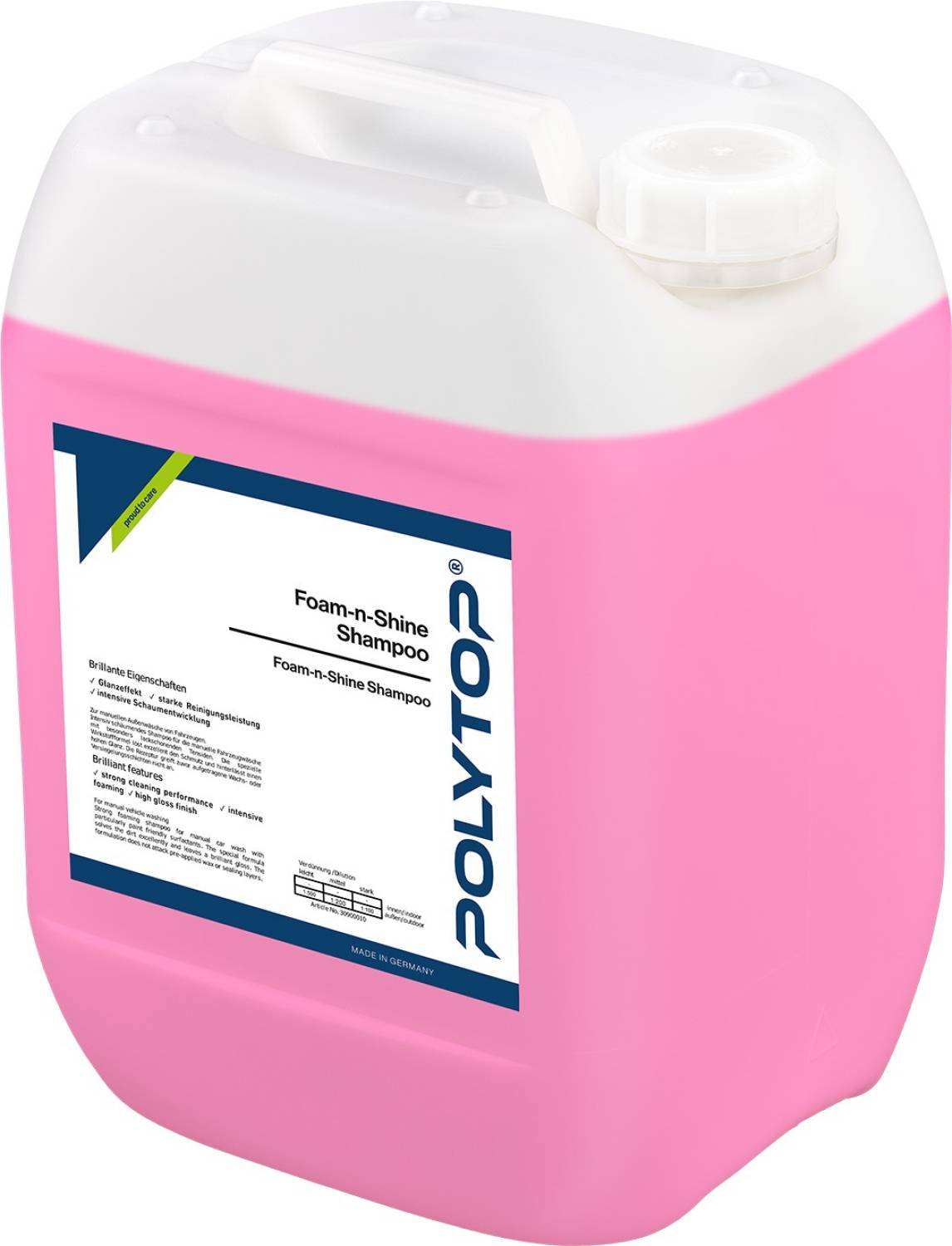 Foam-n-Shine Shampoo 10 L