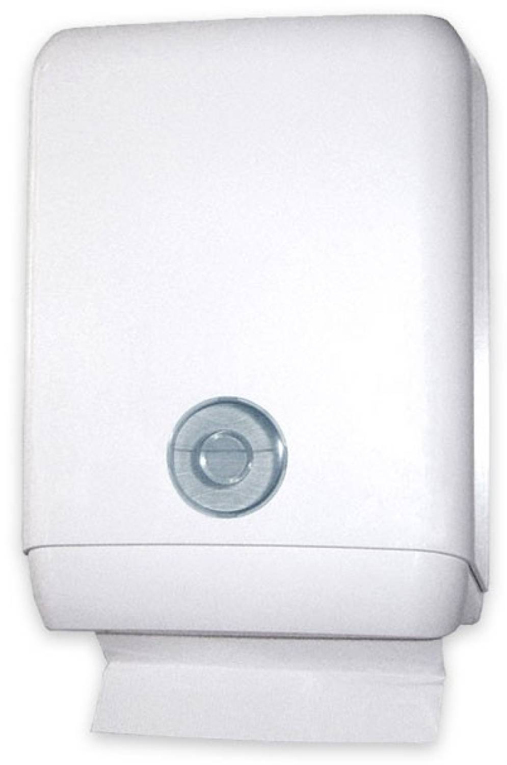 Spender für Tissue Falthandtücher aus weißem ABS-Kunststoff